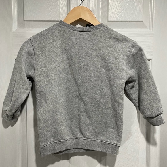 2 for $20 Disney Minnie Mouse Gray Crewneck Sweatshirt Bold Letters - Picture 3 of 4